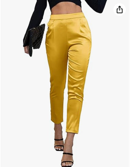Pantalon Satiné Élégance Chic