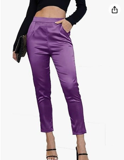 Pantalon Satiné Élégance Chic