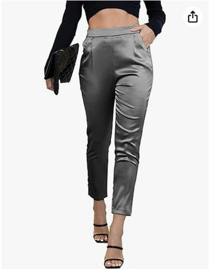 Pantalon Satiné Élégance Chic