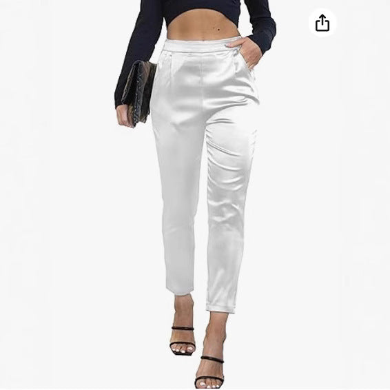 Pantalon Satiné Élégance Chic